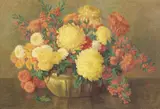 Alice Brown Chittenden, A Still Life with Chrysanthemums