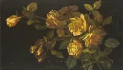 Alice B. Chittenden, Cut Roses, 1887, oil on panel