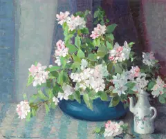 Apple Blossom Time by Nell Walker Warner, oil on canvas, offered Apr 2005