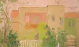 Mabel Alvarez, Al's Back Porch, oil on board