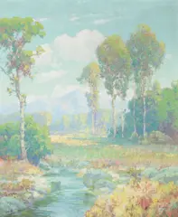 Springtime by Maurice Braun, oil on canvas, sold Apr 2005