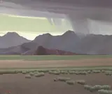 Harold 'Buck' Weaver, Desert Storm, Nevada, oil on canvas