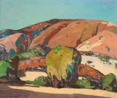 John O'Shea, Coast Hills, Carmel Valley, oil on masonite