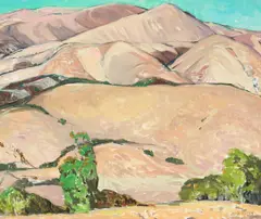 Barren Hills (No. 58) by John O'Shea, oil on canvas, sold Apr 2005