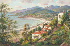 Wayne Morrell, Pacific Palisades, 1982, oil on canvas
