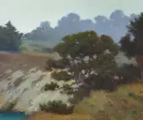Brian Blood, Misty Morning, Pt. Lobos, 2001, oil on canvas