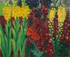 Emil Nolde, Königskerzen, 1915, Öl auf Leinwand