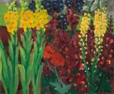 Emil Nolde, Königskerzen, 1915, Öl auf Leinwand