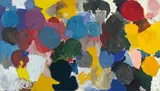 Chromatische Scheiben by Ernst Wilhelm Nay, 1960, Öl auf Leinwand, sold May 2011