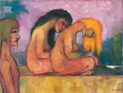 Emil Nolde, In Demut, 1946, Öl auf Leinwand
