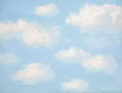René Magritte, La malédiction, 1963, Öl auf Leinwand auf Karton