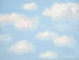 René Magritte, La malédiction, 1963, Öl auf Leinwand auf Karton