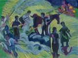 Ernst Ludwig Kirchner, Heuernte, 1924, Öl auf Leinwand