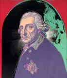 Andy Warhol, Friedrich der Große, 1986, Acryl und Farbserigraphie auf Leinwand
