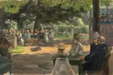Max Liebermann, Studie zum ,Restaurationsgarten in Leiden‘