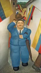 Fernando Botero, Bonjour, Monsieur Botero, 1982, Öl auf Leinwand