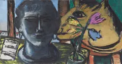 Max Beckmann, Stillleben mit Skulptur, 1942, Öl auf Leinwand