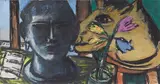 Max Beckmann, Stillleben mit Skulptur, 1942, Öl auf Leinwand