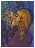 Zwei bärtige Männer (Apostel) by Emil Nolde, Um 1931, Aquarell und Tuschpinsel auf Japan, sold Nov 2012