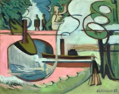 Ernst Ludwig Kirchner, Lützowufer am Morgen, 1929, Öl auf Leinwand
