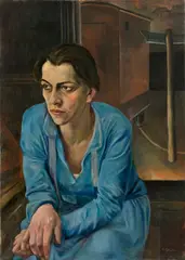 Rudolf Schlichter, Porträt Helene Weigel, 1928, Öl auf Leinwand