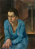 Rudolf Schlichter, Porträt Helene Weigel, 1928, Öl auf Leinwand