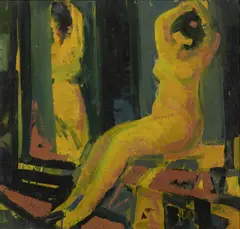 Karel Souček, A Nude, Around 1960, Oil on cardboard