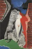 František Maria Černý, Surrealist Composition, 1960s, Oil on plywood