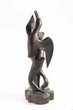 Damjan Pešan, Two Seagulls, 1969, patinated wood