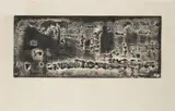 Vladimír Boudník, Untitled, 1965, Magnetic print, paper