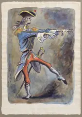 Cyril Bouda, Poltergeist, Before 1965, Ink, watercolour, paper