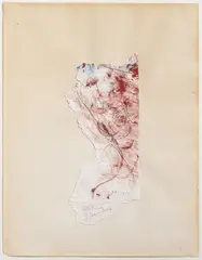 Adriena Šimotová, An Object, 1984, Crumpled paper, pastel, acrylic