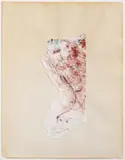 Adriena Šimotová, An Object, 1984, Crumpled paper, pastel, acrylic