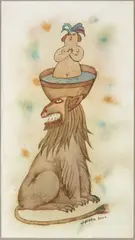 Adolf Born, Circe, 2000, Watercolour, ink, paper