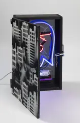 Michal Škapa, A Ghost, 2022, Mixed media, neon