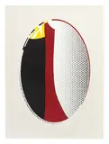 Roy Lichtenstein, Mirror #6 (from Mirror Series), 1972, 4-color lithograph and screenprint on Arjomari paper