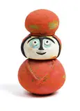 Figural Vessel: Self Portrait by Beatrice Wood, Matte glazed earthenware in two parts, sold Jan 2021