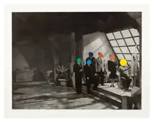 John Baldessari, Studio, 1988, 7-color lithograph and screenprint on torn Somerset paper