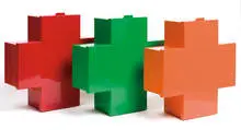 Thomas Eriksson, Cross medicine cabinets (3), 1992, Cappellini S.p.A