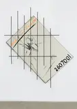 Jonathan Borofsky, Man in Prison at 2,607,001, c. 1980, Acrylic on canvas with welded steel construction