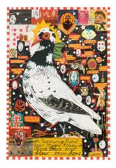 Tony Fitzpatrick, The Homing Bird, 1999, Gouache and collage on paper