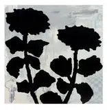 Donald Baechler, No Need to Shout, 2007, 12-color screenprint with flocking on 4-ply museum board