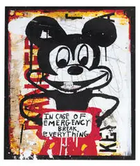 Greg Haberny, In Case of Emergency Break Everything, 2012, Mixed-media on paper