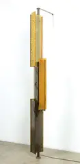 Serge Mouille, An Architectural Illuminated Column, c. 1960-1965, Enamelled steel, brass, and hand-cast acrylic