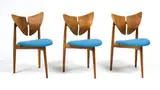 Kurt Østervig, Side chairs (6), c. 1956, Brande M??belfabrik
