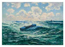 Henry Moret, Barque de Pecheurs, 1906, Oil on canvas