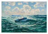 Henry Moret, Barque de Pecheurs, 1906, Oil on canvas
