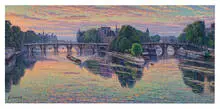 Gustave Cariot, Lever de Soleil, Temps Nuageux, 1940, Oil on canvas