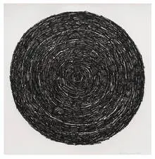 Edith Baumann, Untitled, 2001, Oil stick on paper