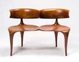 Victor Dinovi, Two-seat bench, African Mahogany